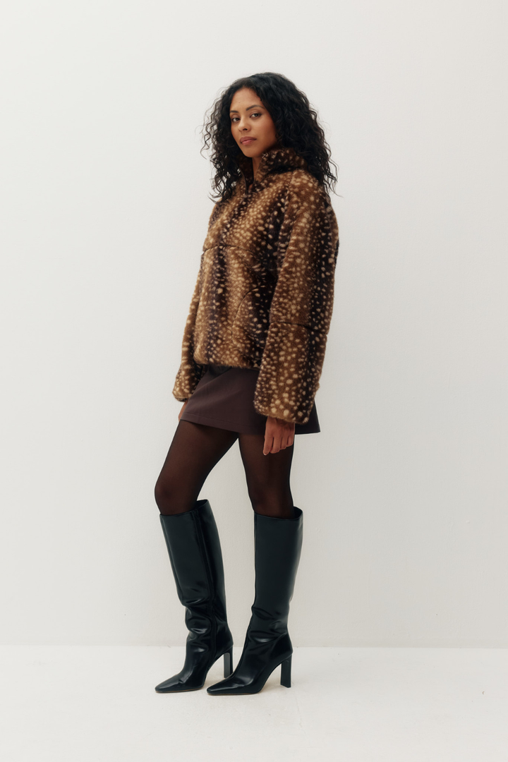 Kuwalla Women’s Tachette Faux-Fur Zip-Up