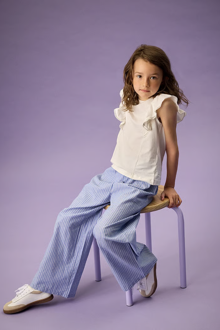 Woven Stripe Pants - Hot Peppers Clothing