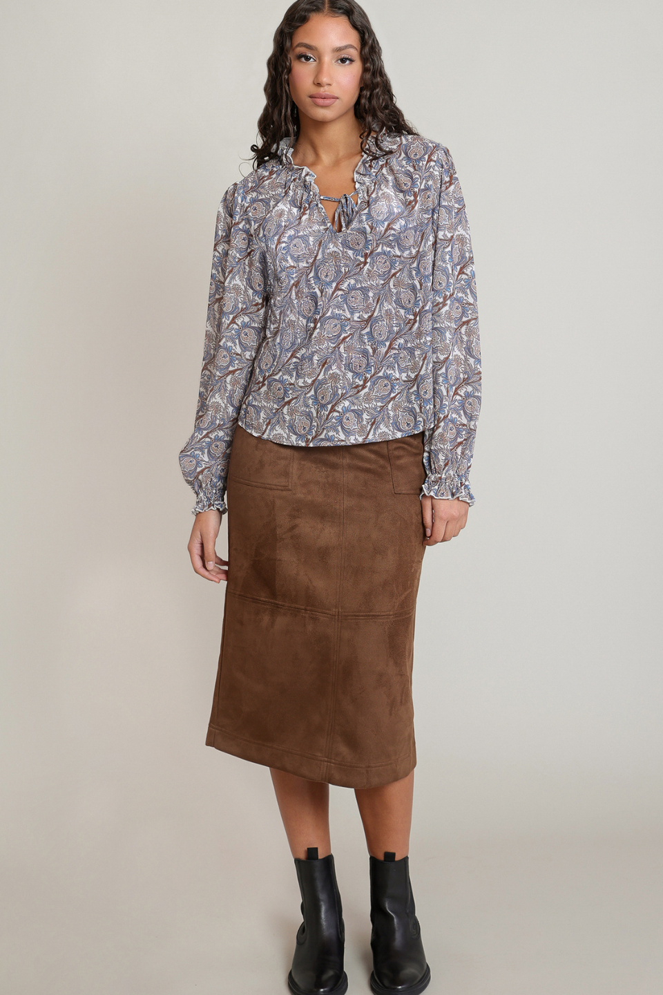 Dex Althea Balloon Sleeved Blouse