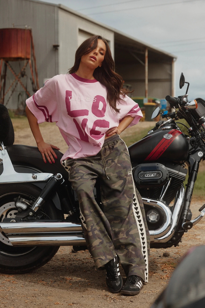 SABBI THE RAVING HEARTS PANTS - CAMO