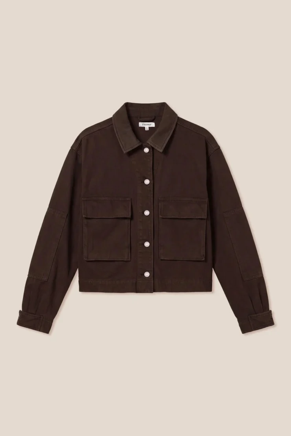 Z Supply Rey Cropped Denim Chore Jacket