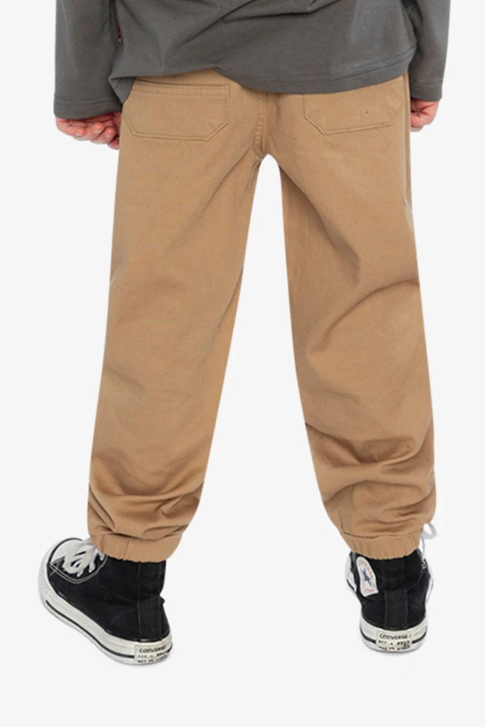 Deux Par Deux Stretch Canvas Jogger Pants