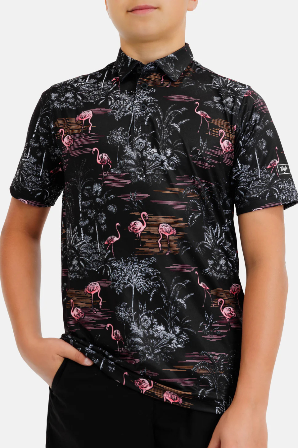 Waggle Flamingrove Boy's Polo WAGGLE