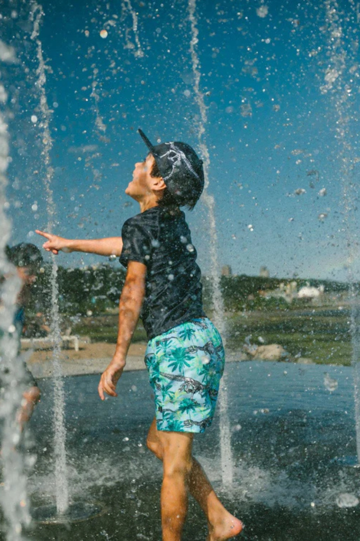 Boardshorts Blue Skeleton Print