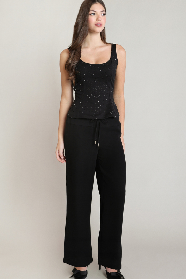 Dex Isla Embellished Peplum Top