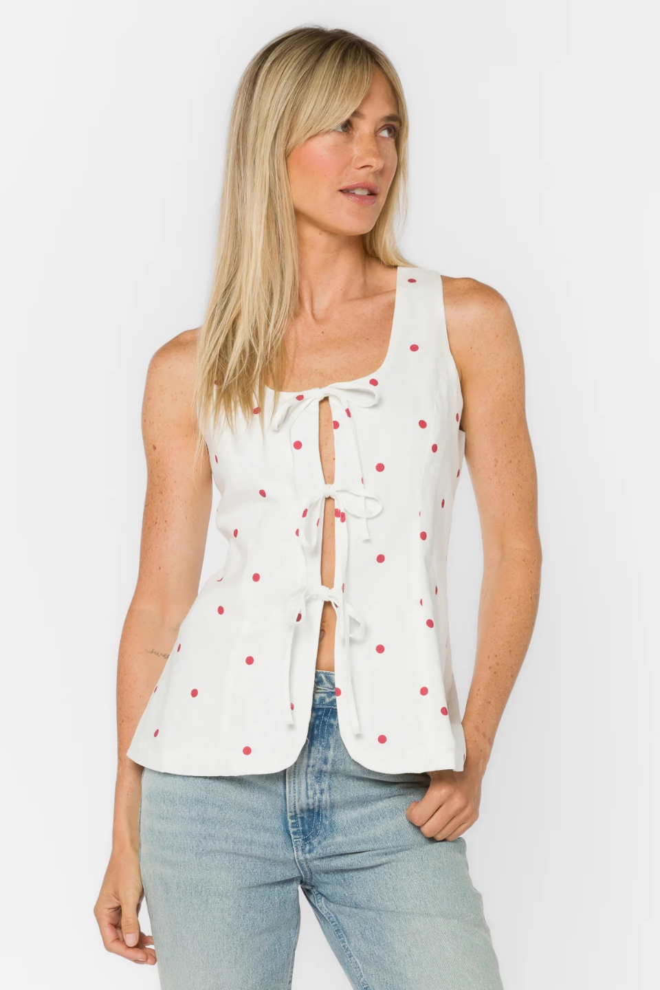 Velvet Heart Reba Cardinal Dot Vest VELVET HEART