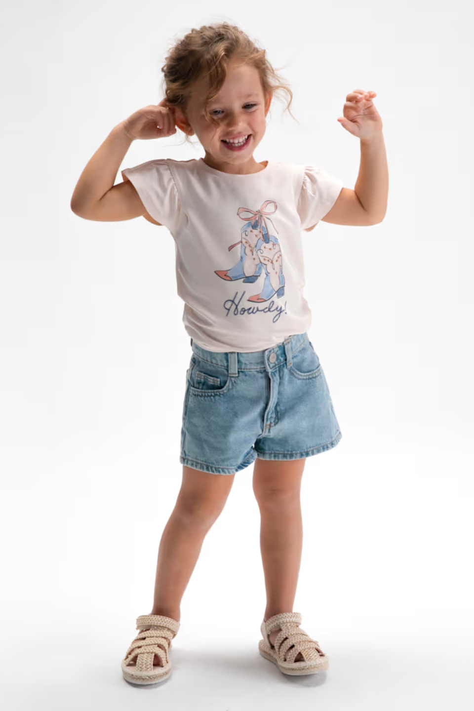 Light Wash Denim Shorts