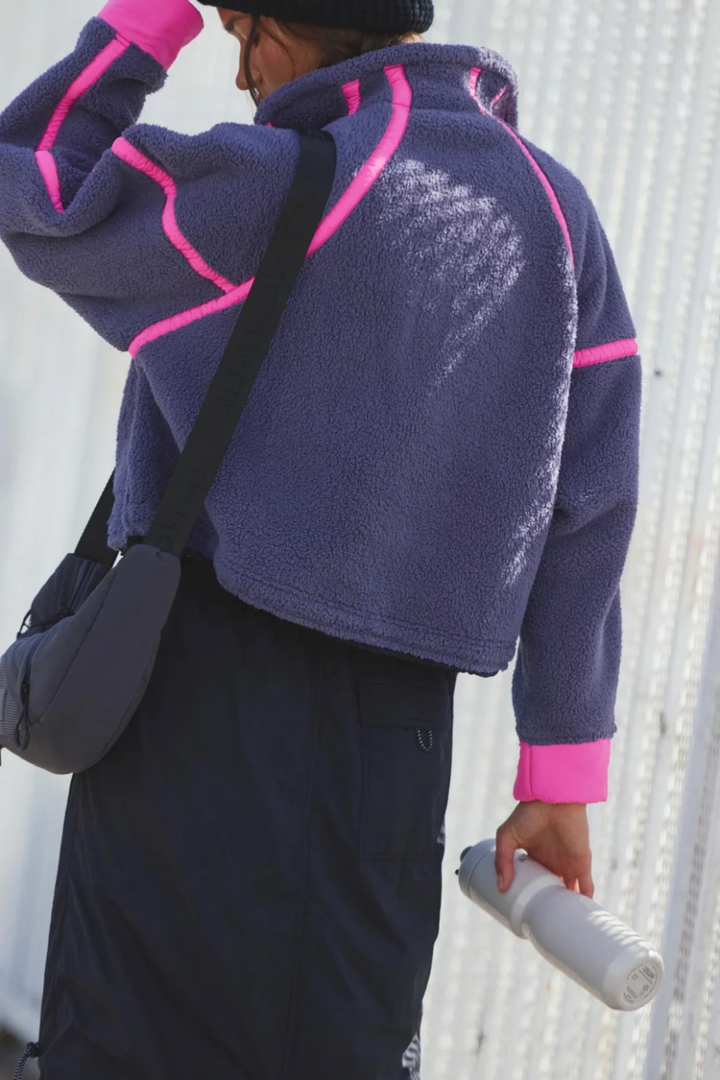 Mountain High Half Zip Fleece in Graphite Combo