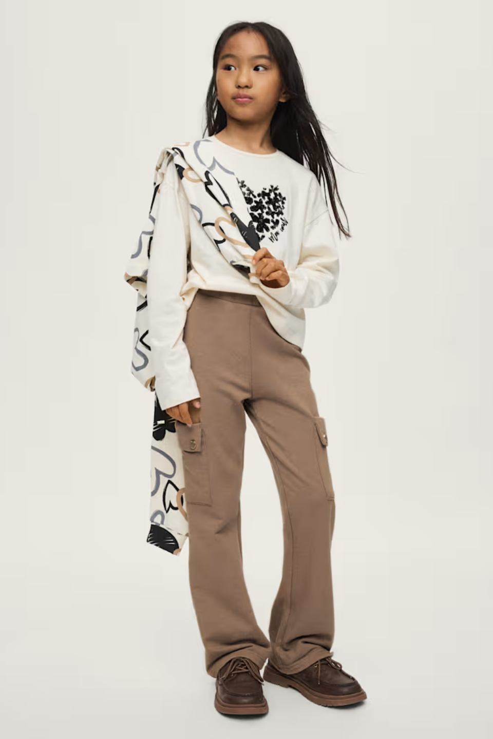 Mayoral Girl Knit Cargo Pants