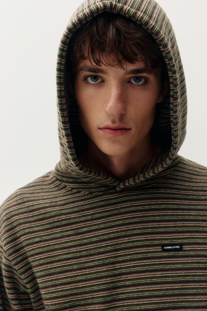 Kuwalla Men’s Striped Hood Pullover