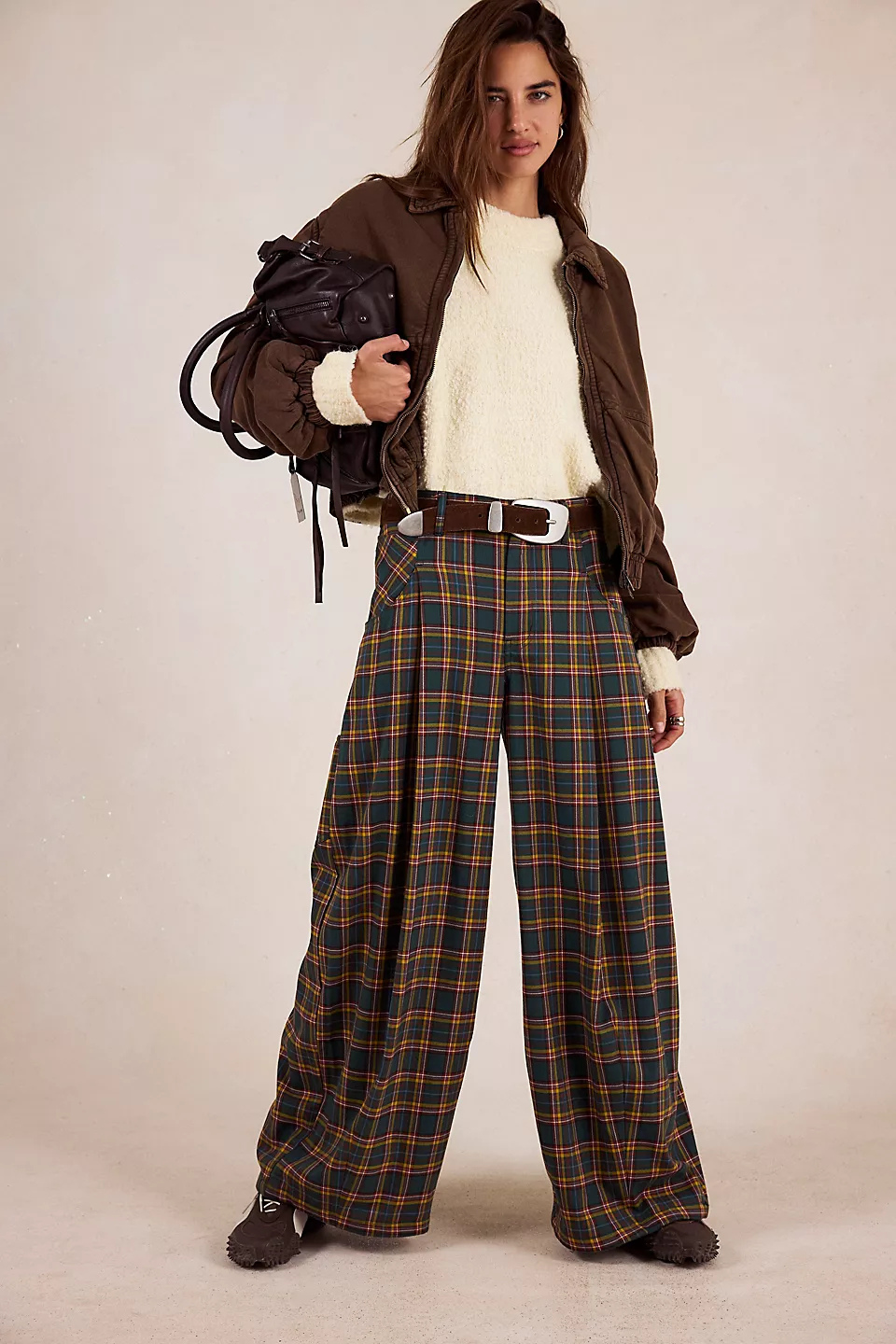 Free People About It Baggy Wide-Leg Trousers