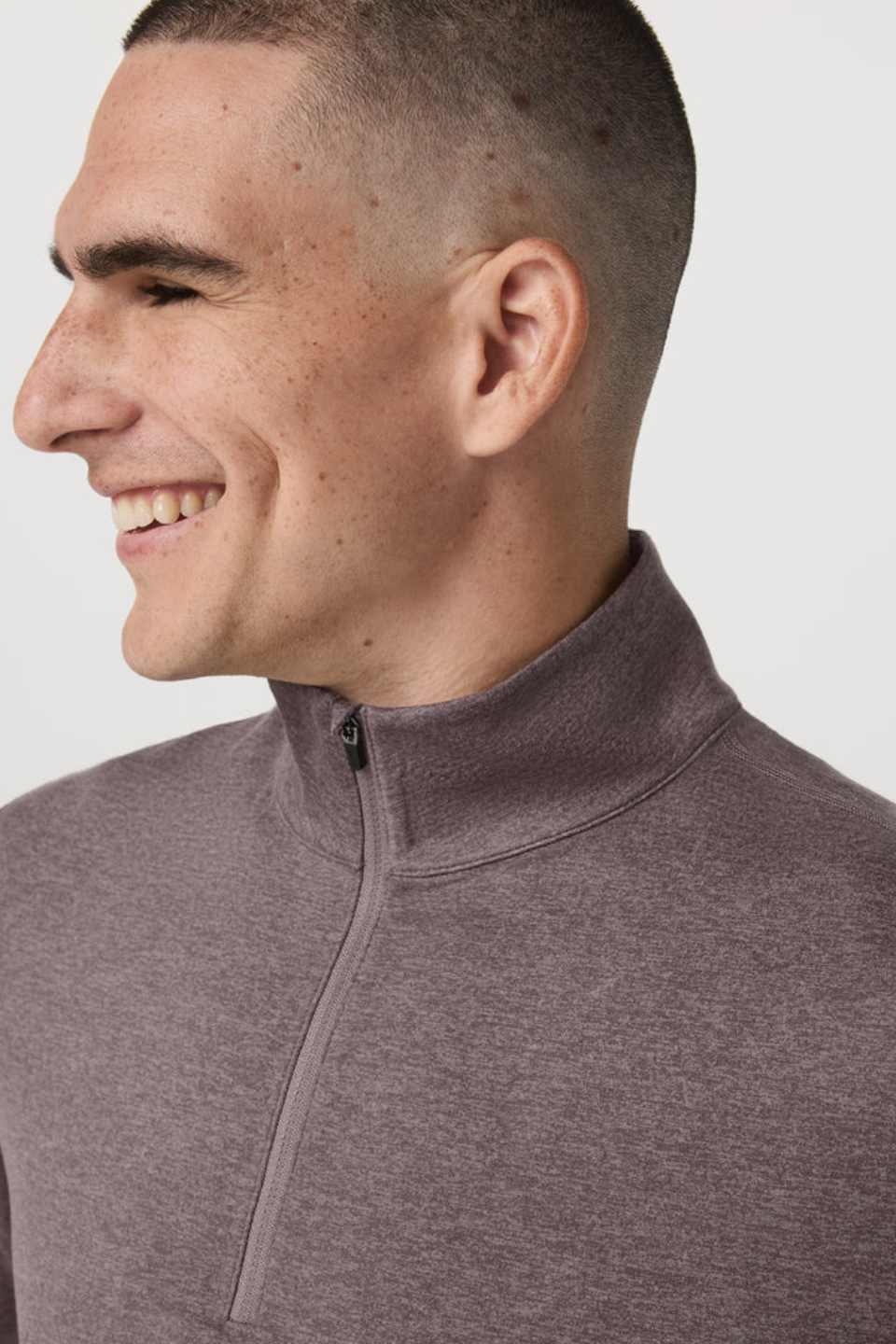 Ponto Half Zip Mock Neck