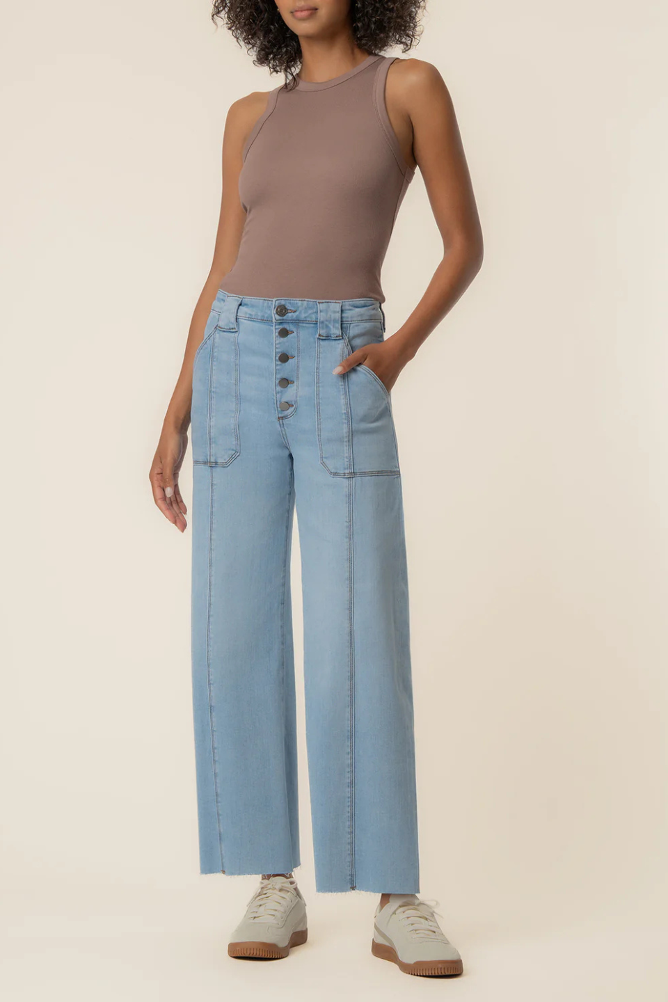 Kut From The Cloth Meg High Rise Wide Leg in Tone Wash KUT