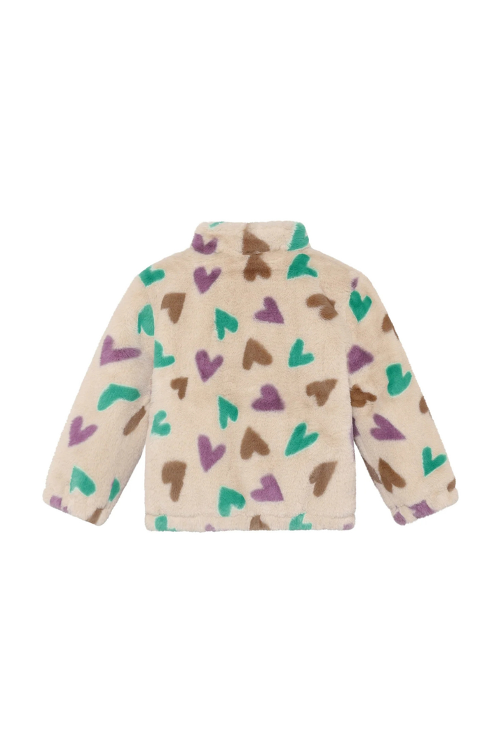 Daily Seven Winter Jacket Hearts - Sandshell