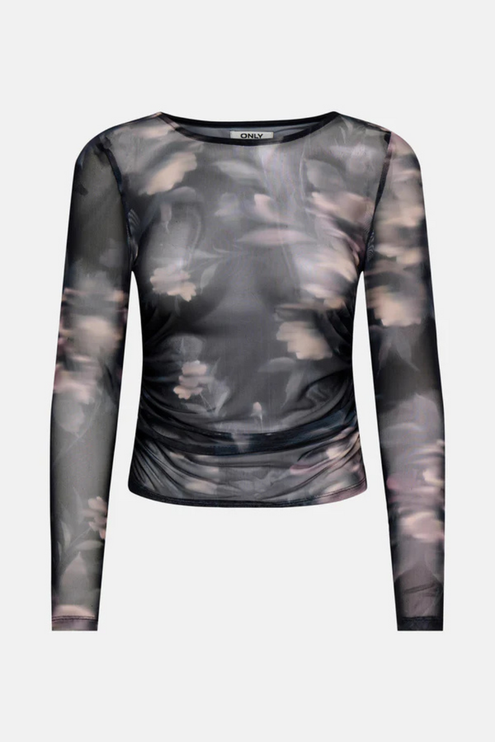 Long Sleeve Mesh Top