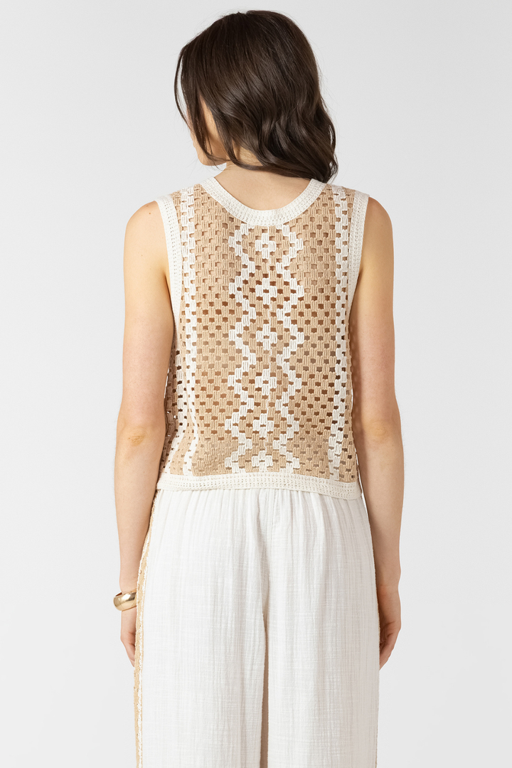 Dex Arlo Open-Knit Sweater - Hot Peppers Clothing