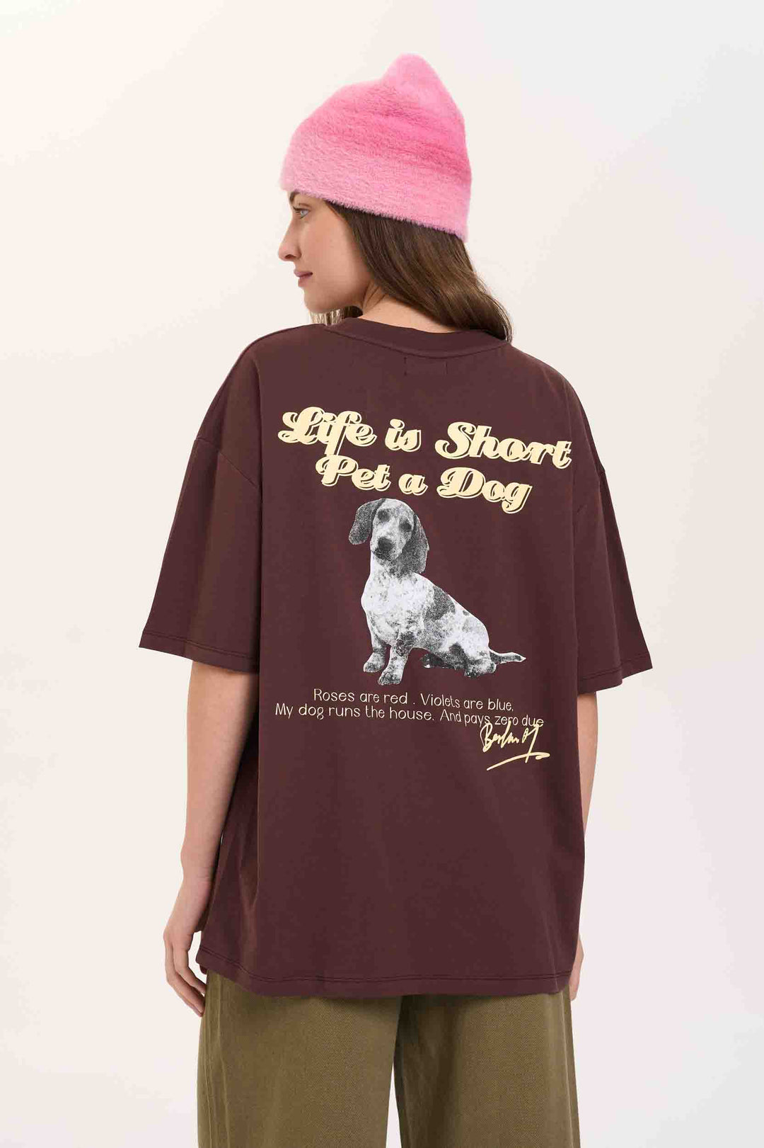 24COLOURS Ellis Dog Graphic Tee