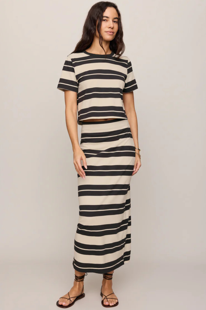 Z Supply Gail Striped Midi Skirt