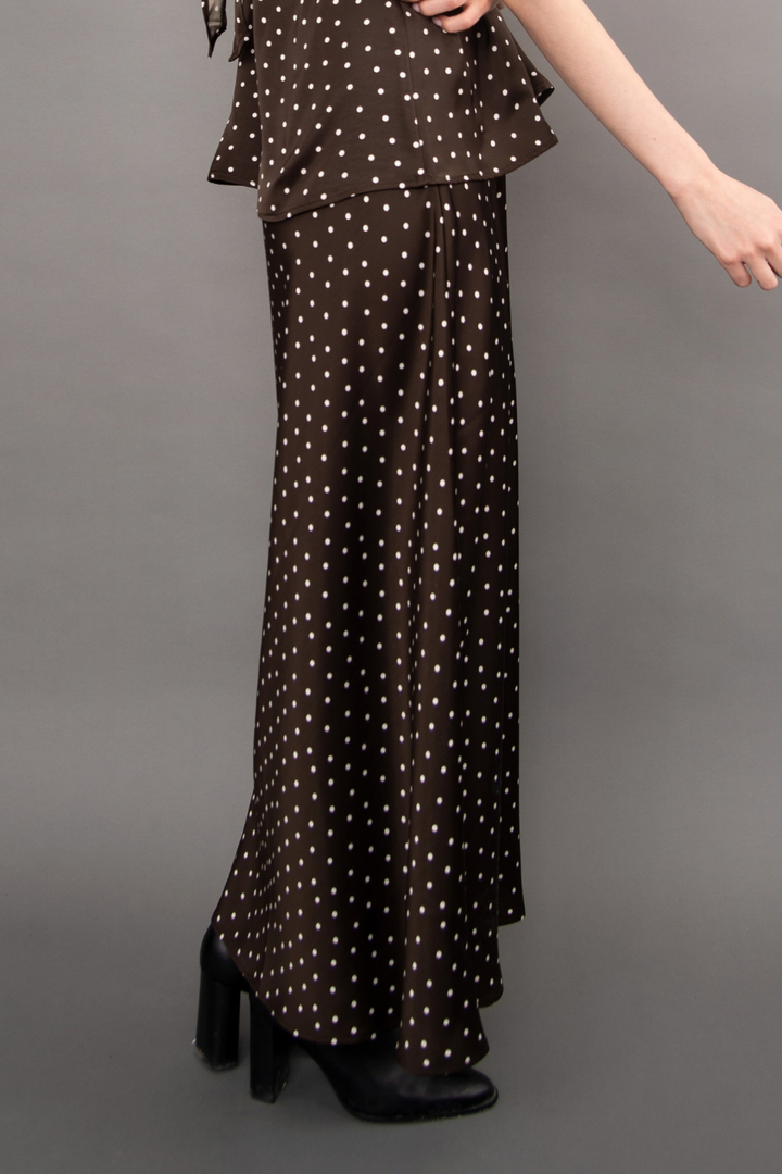 RD Style Alicent Printed Satin A-Line Maxi Skirt