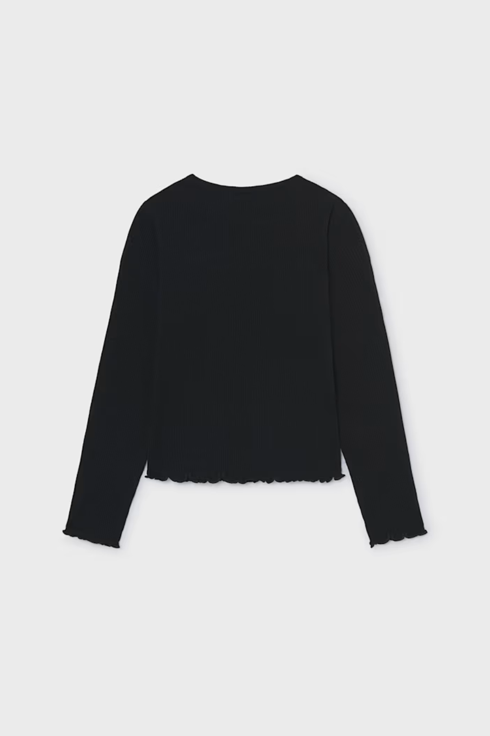 Mayoral Girls Ribbed T-Shirt with Opening