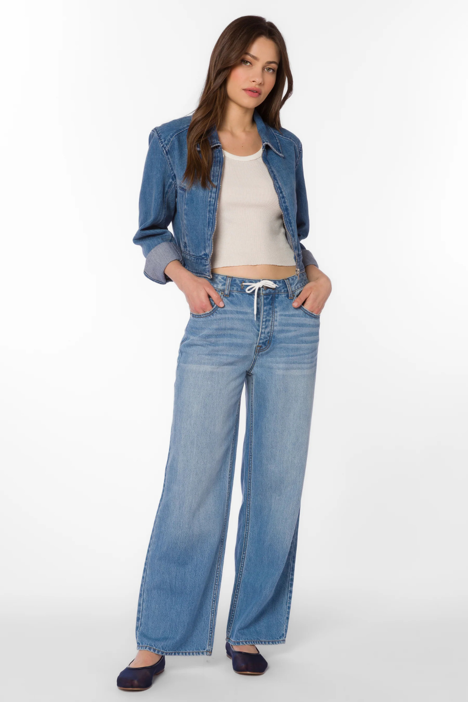 Pam Blue Pants - Hot Peppers Clothing