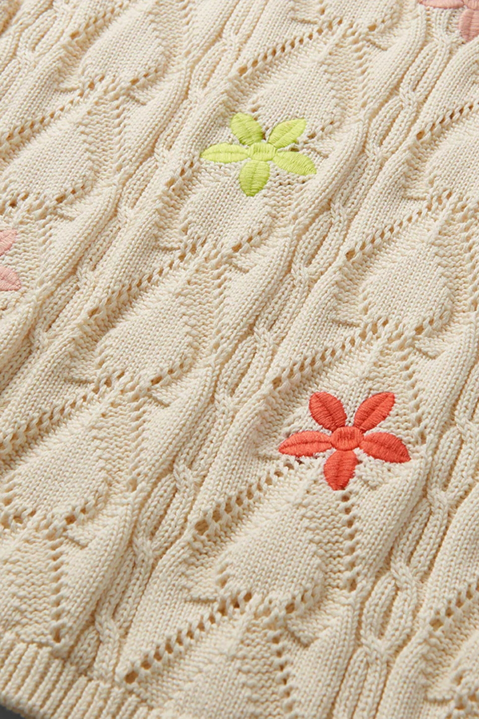 Delicate Flower Crochet Top