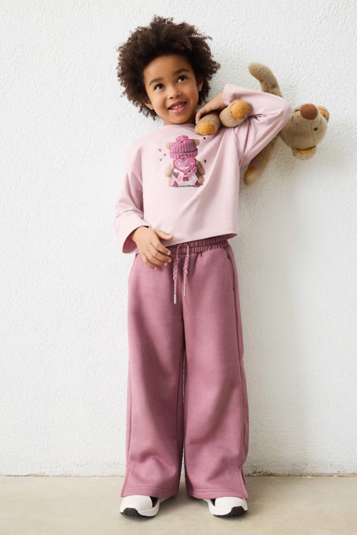 Mayoral Girl Wide-Leg Sweatpants