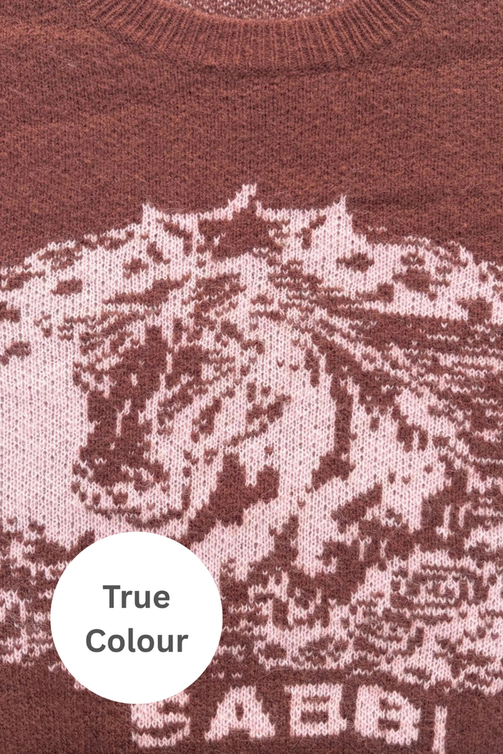 SABBI THE WHO THE BUCK CARES KNIT JUMPER