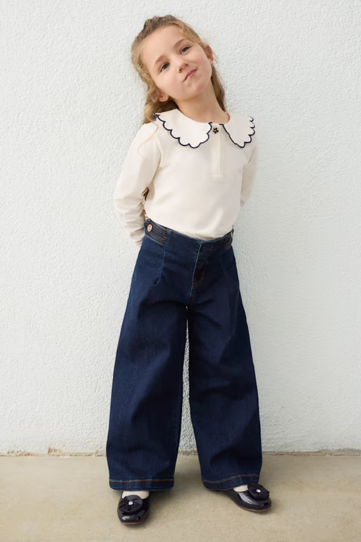 Mayoral Girl Wide Leg Jeans