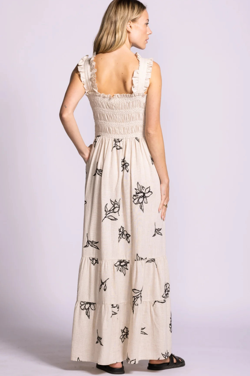 Pink Martini Margate Dress Beige PINK MARTINI