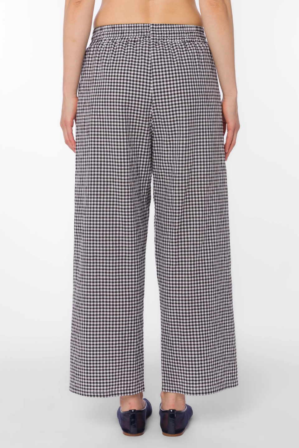 Allie Black Gingham Pants - Hot Peppers Clothing