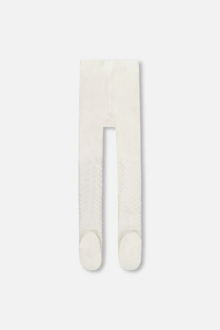 Off-white knit tights