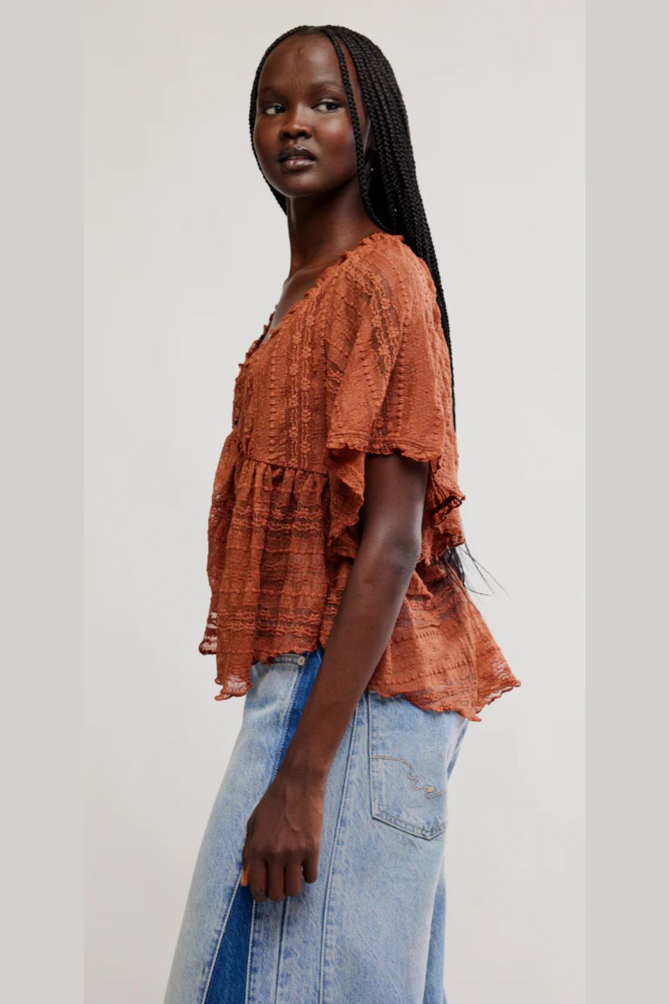 Free People in Your Dreams Lace Top FREE PEOPLE