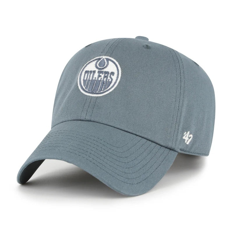 Edmonton Oilers Grey Foundation '47 Clean Up Hat