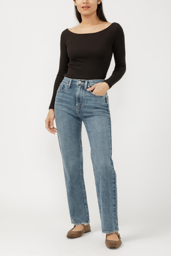 Highly Desirable High Rise Straight Leg Jeans
