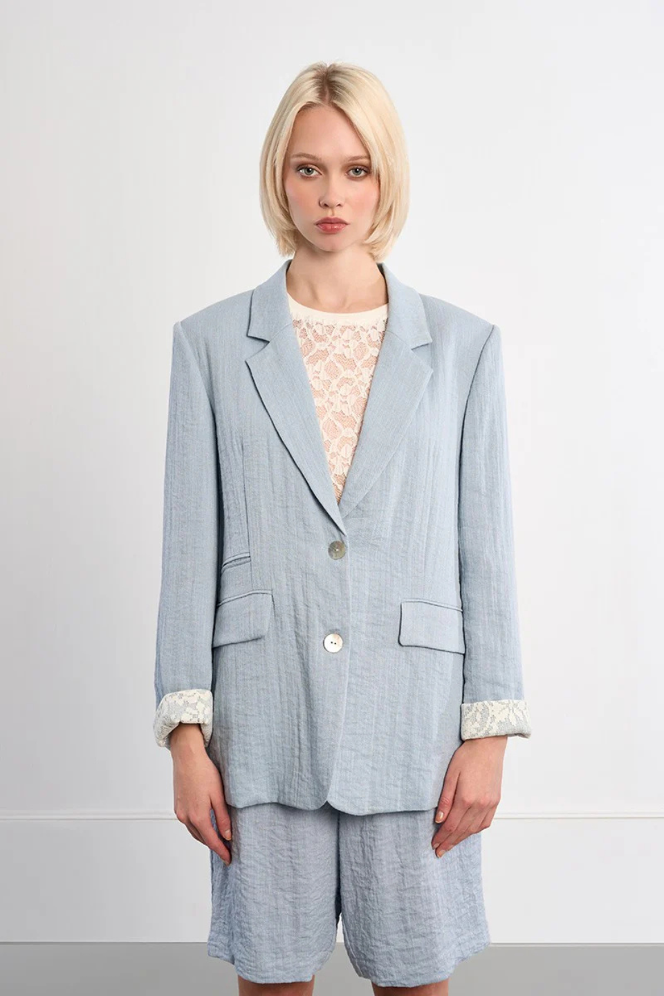 MOLLY BRACKEN Straight Blazer - Hot Peppers Clothing