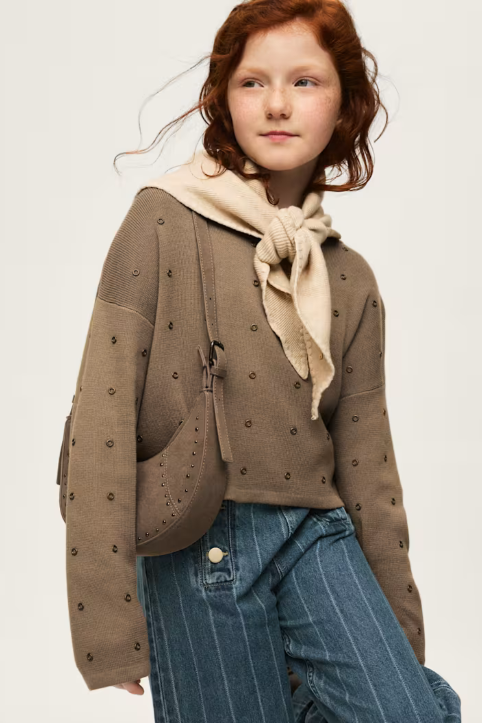 Mayoral Girl Studded Sweater