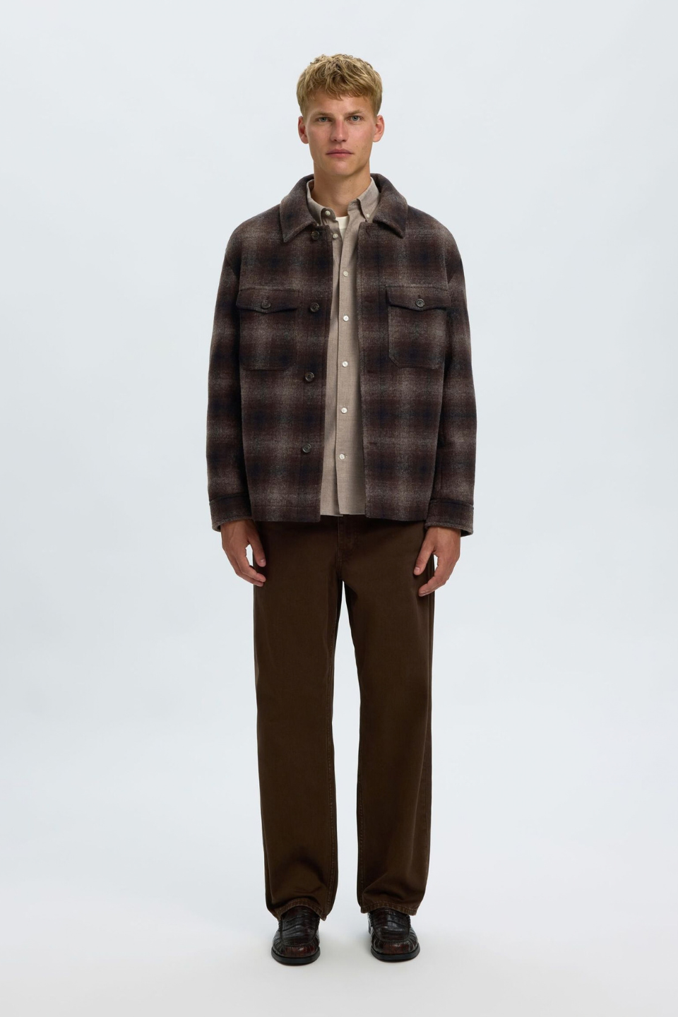 Selected Homme Mitch Wool Blend Shacket