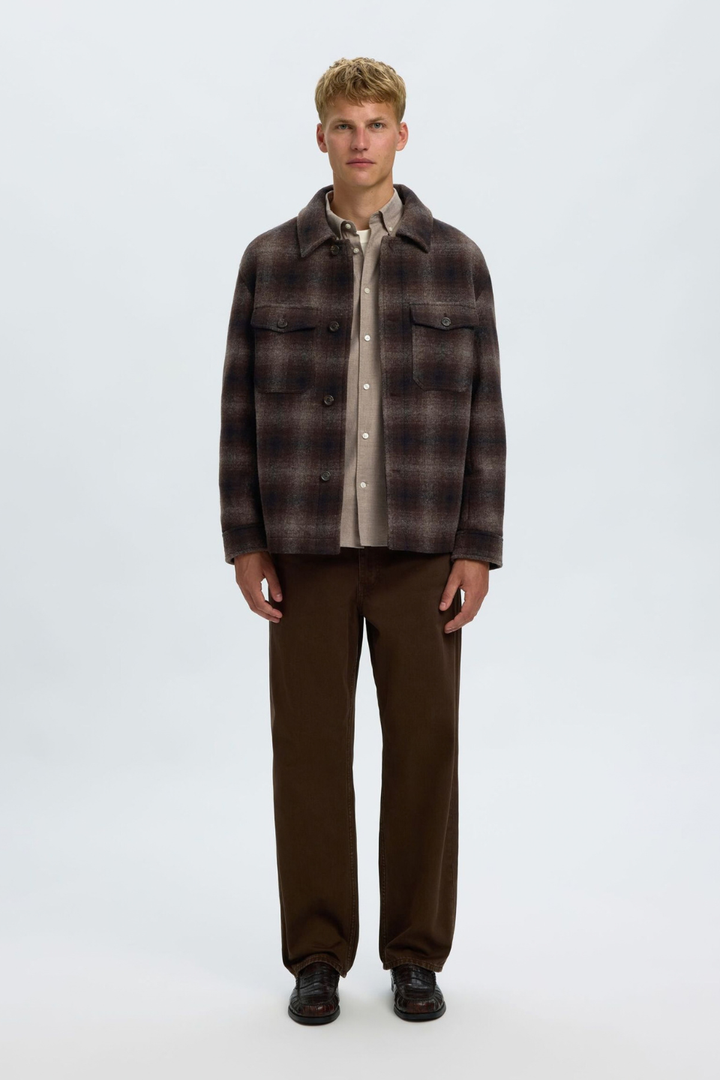Selected Homme Mitch Wool Blend Shacket