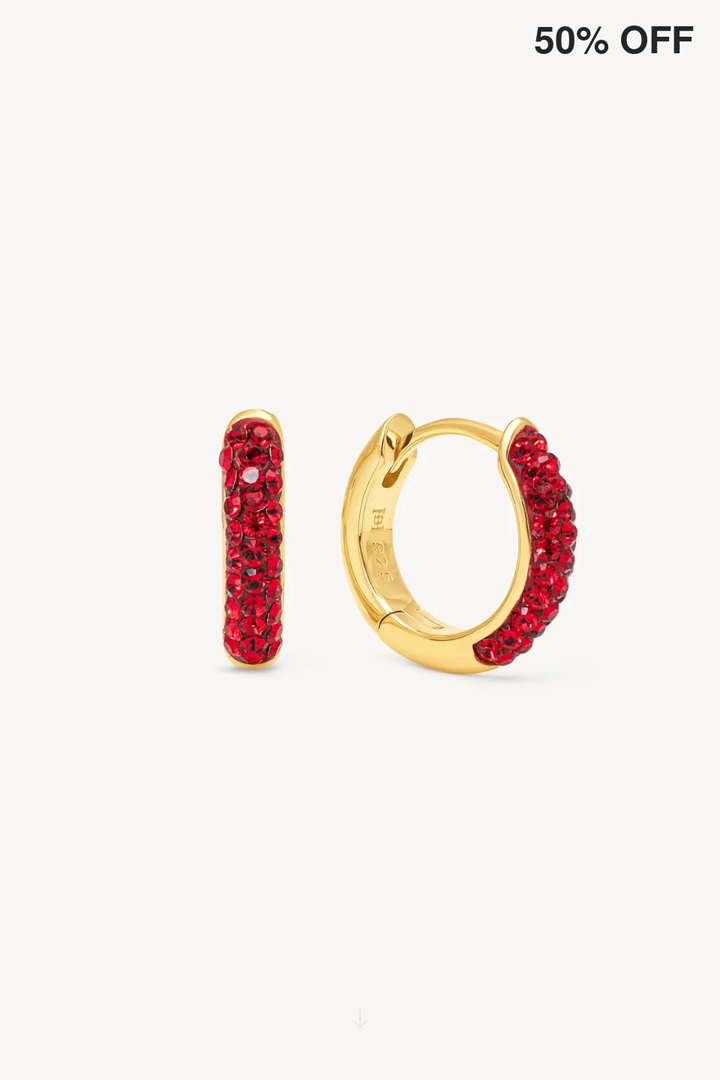Red Velvet Always On Sparkle Hoop Earrings