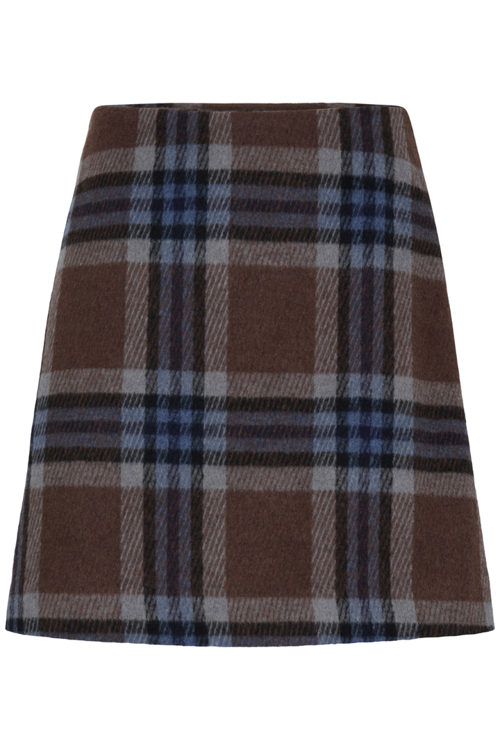 b.young Bree Check Mini Skirt