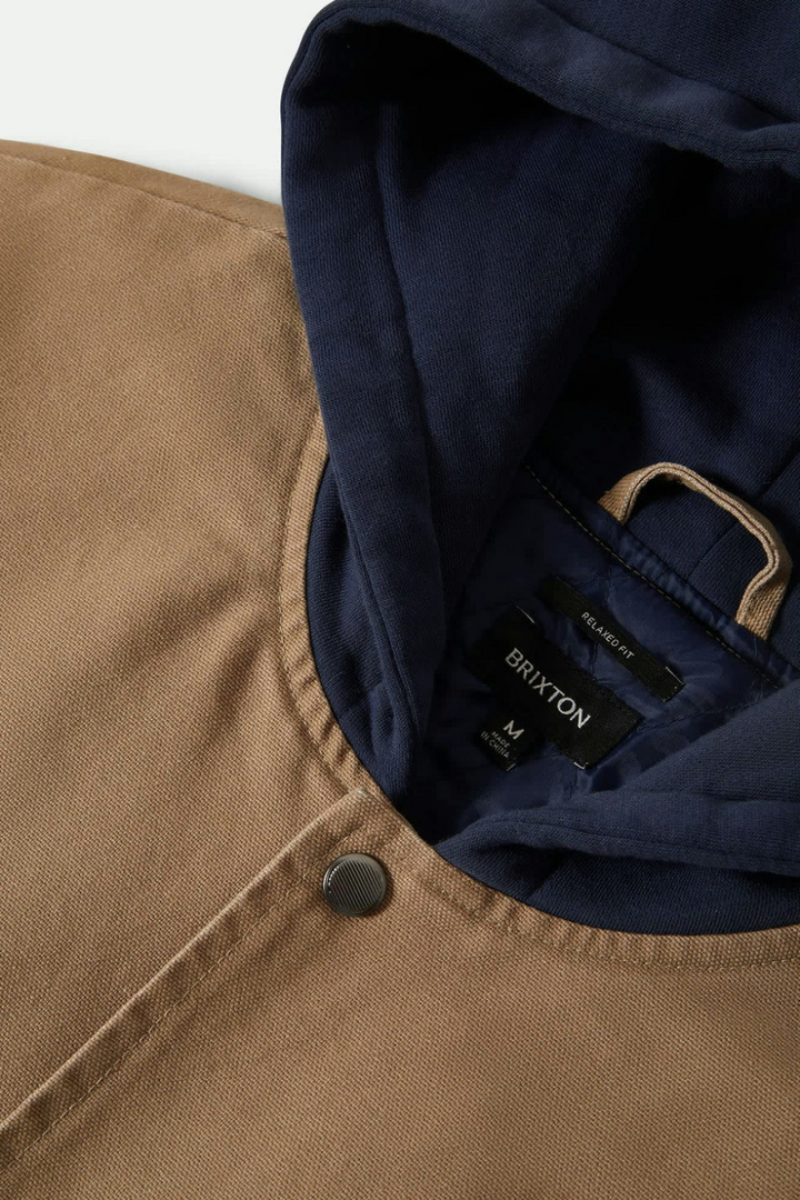 Canvas Hooded Bomber Jacket