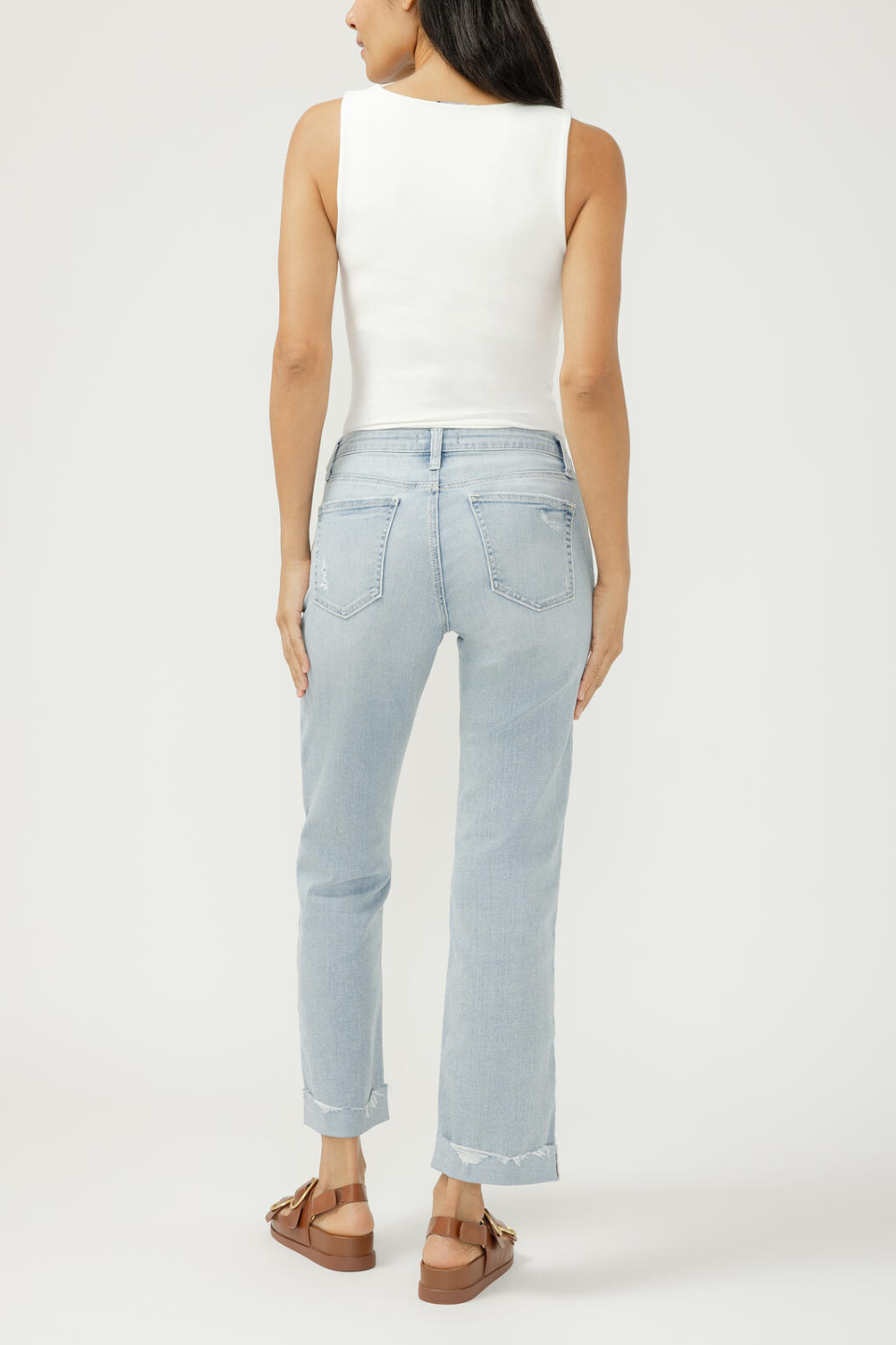SILVER Chelsea Mid Rise Straight Leg Luxe Stretch Jeans - Hot Peppers Clothing