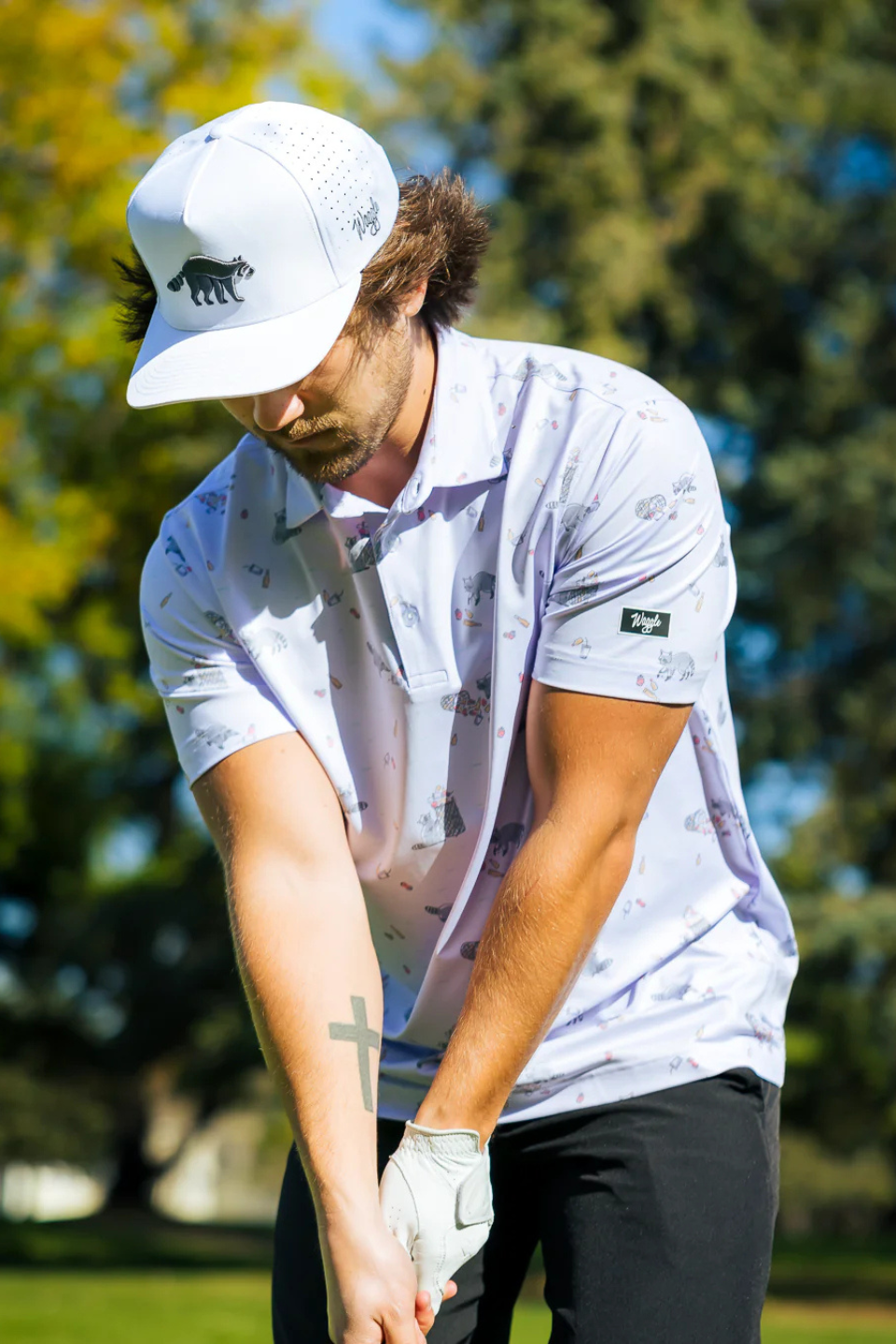 Waggle Bev Cart Bandit Men's Polo WAGGLE