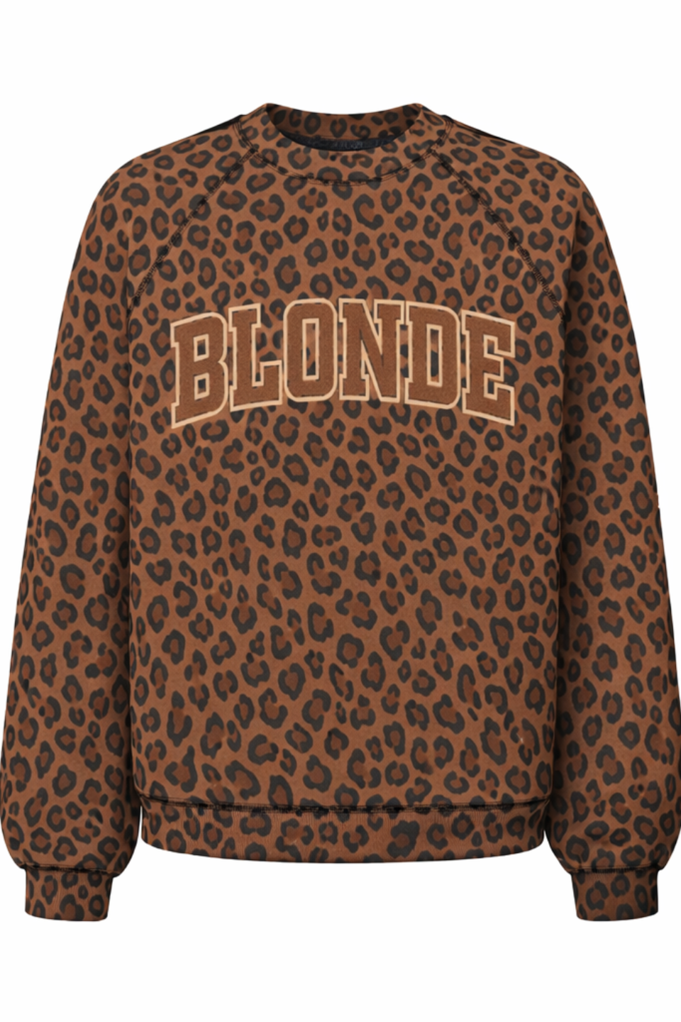 BRUNETTE The Label "Blonde" Varsity Hair Colour Not Your Boyfriend's Crew - Hot Peppers Clothing