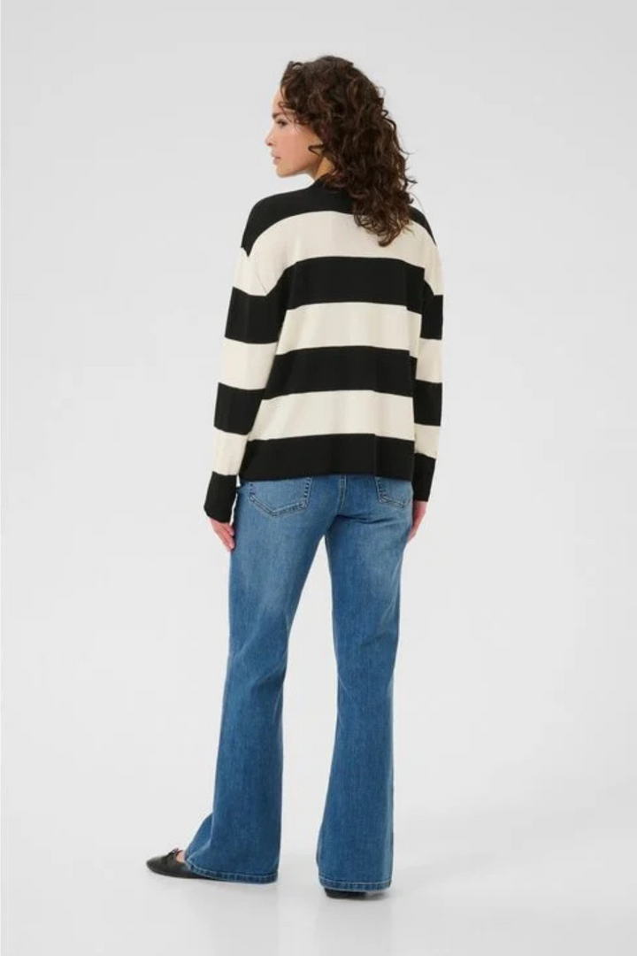 Lizza Striped Polo Pullover