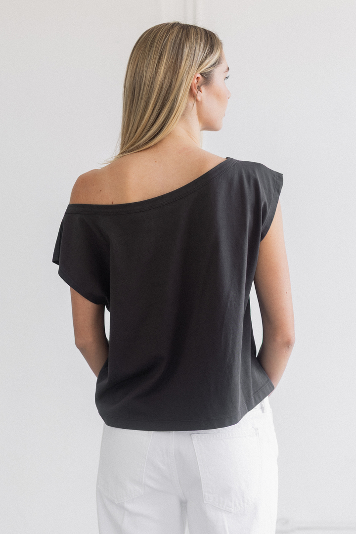 Brunette The Label Off The Shoulder Tee