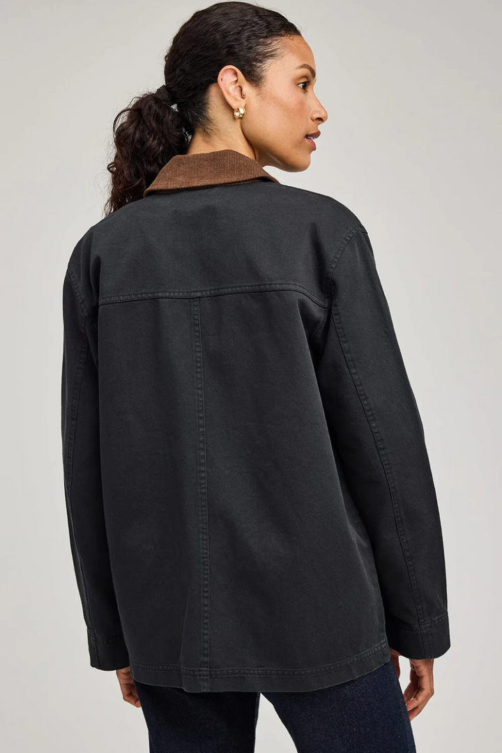 Miller Barn Jacket In Washed Black
