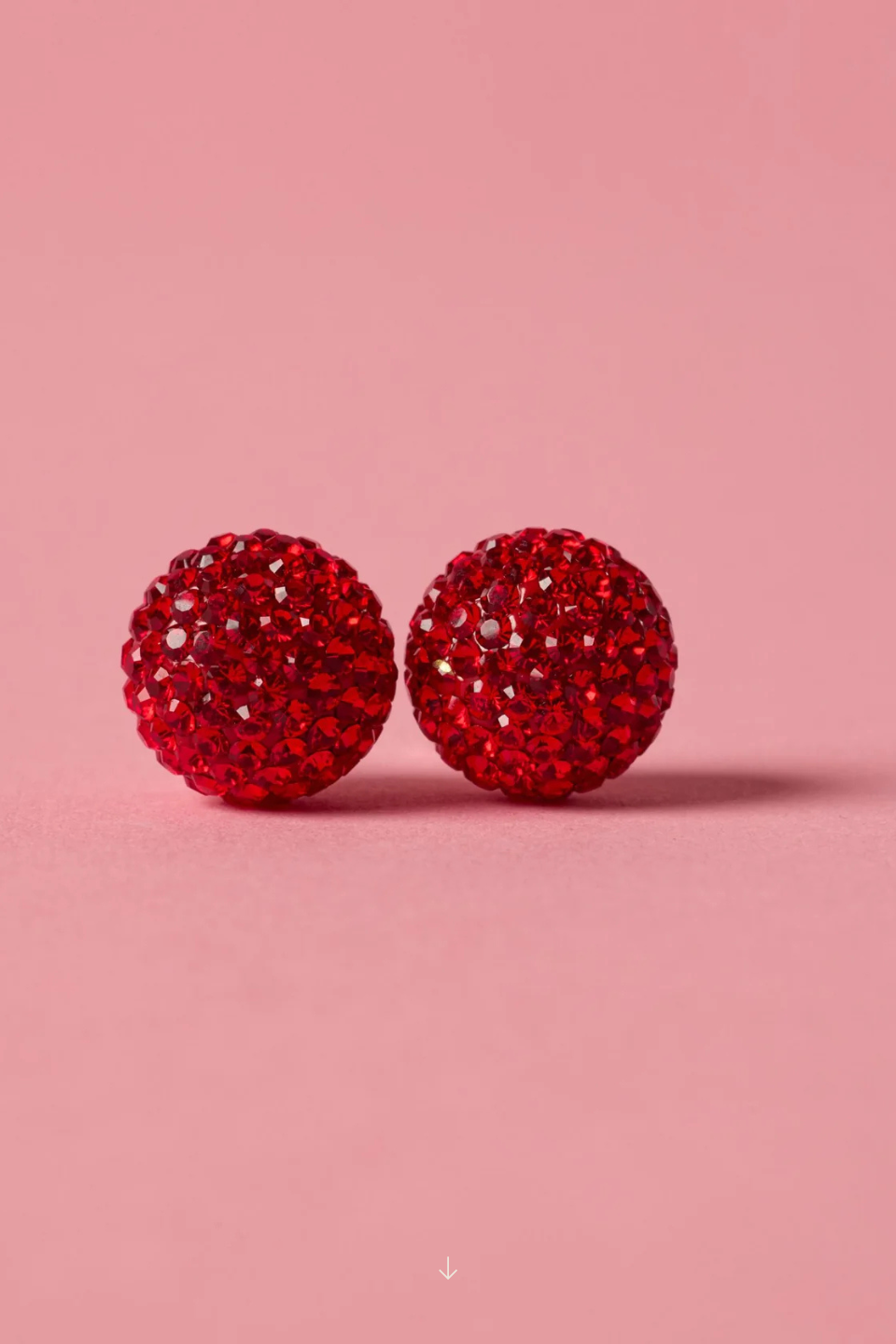 Red Velvet Sparkle Ball™ Large Stud Earrings