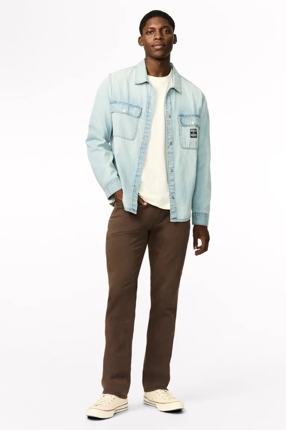 Buffalo Simon Oversized Denim Work Shirt